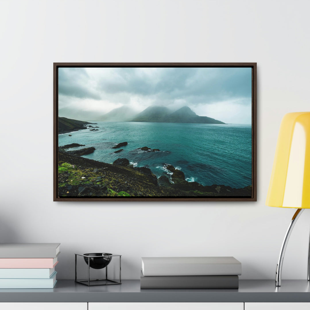 Mystical Mountain View - Canvas with Frame