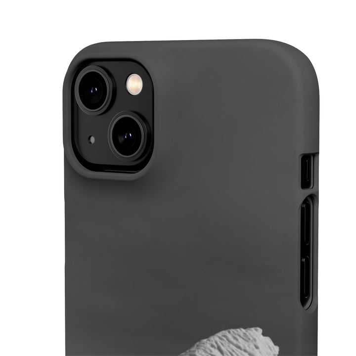 The Angles of an Iceberg in Black and White - Phone Case