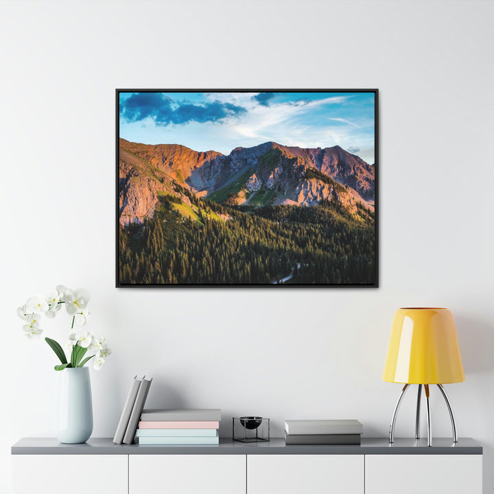 Fading Mountain Light - Canvas with Frame