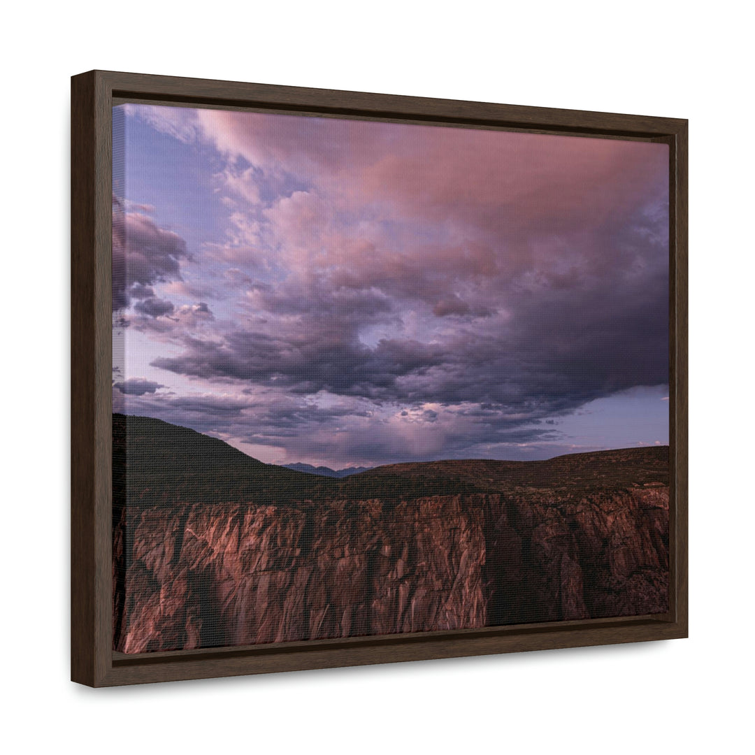 Painted Wall at Sunset Part 3 - Canvas with Frame