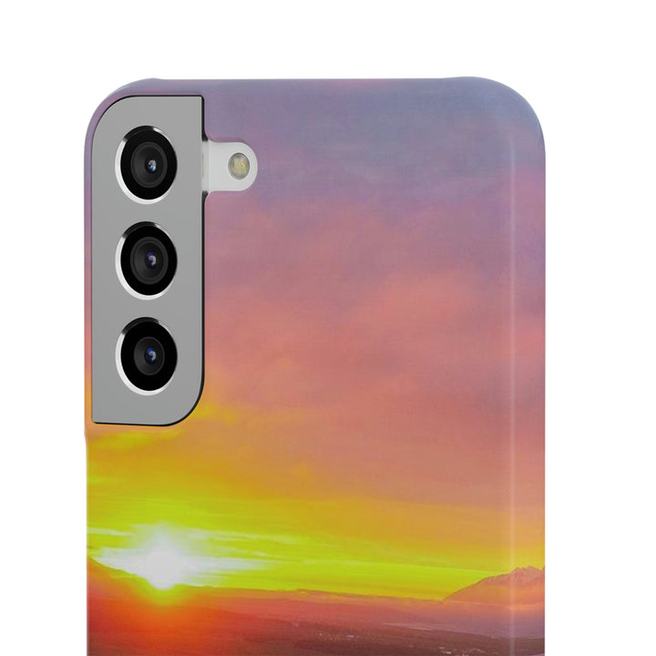 Sunset Over the Fjord Part 1 - Phone Case