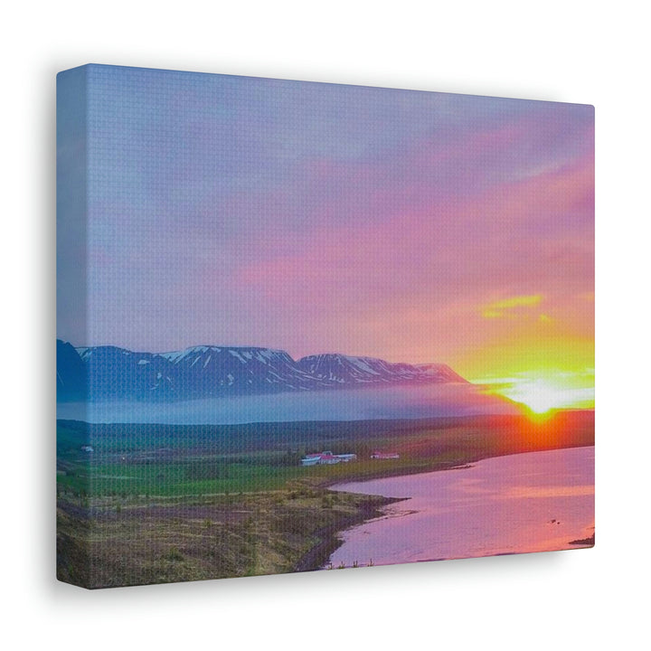 Sunset Over the Fjord Part 2 - Canvas