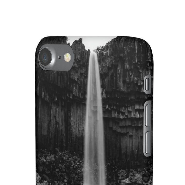 Svartifoss in Black and White - Phone Case