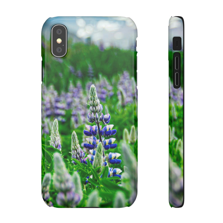 Glowing Lupin with Mountains - Phone Case