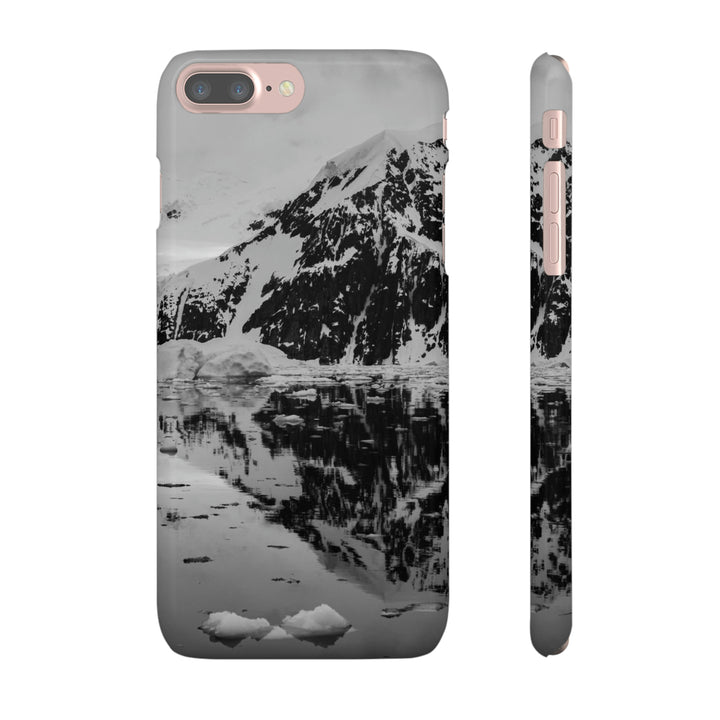 Reflected Calm in Black and White - Phone Case