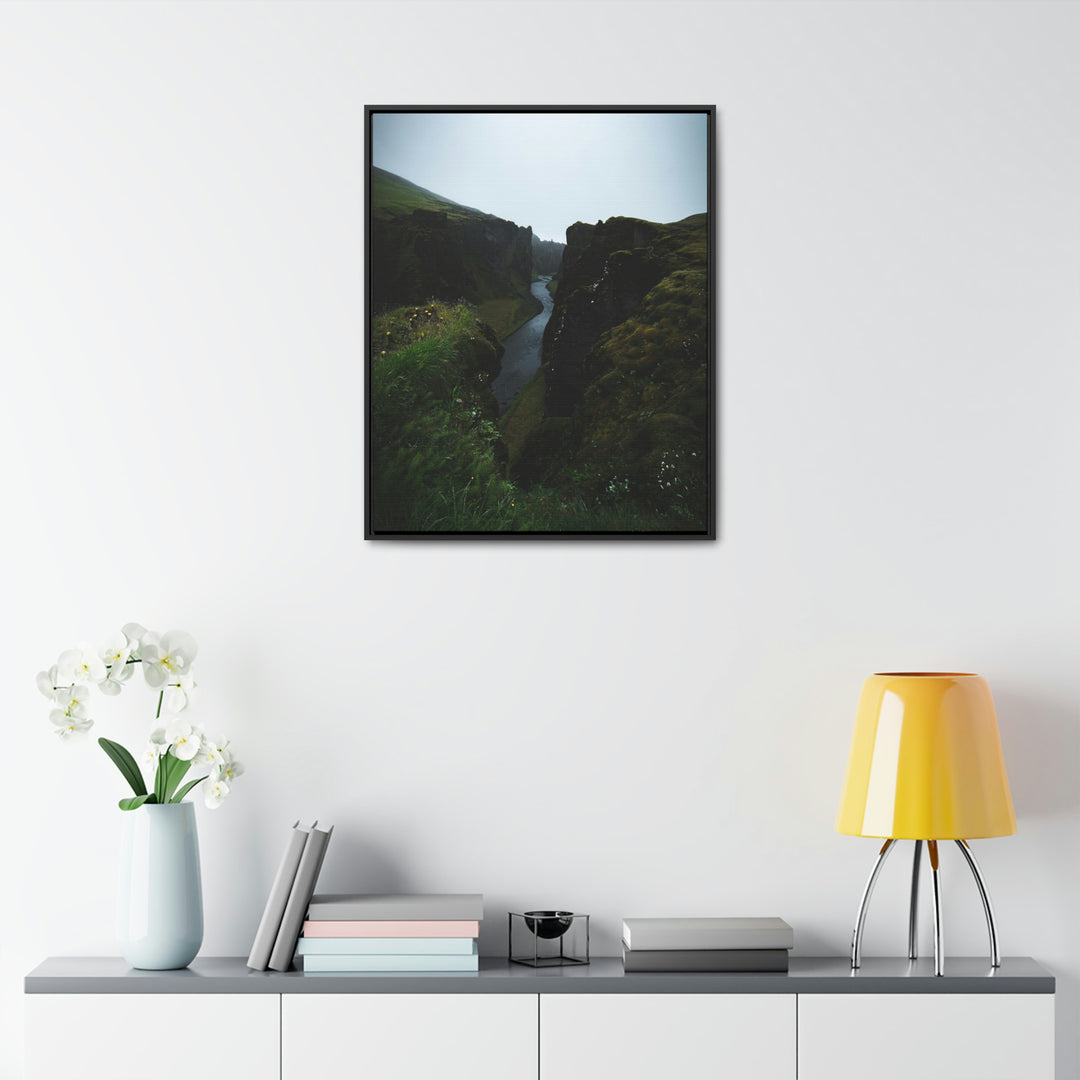 A View of the River - Canvas with Frame