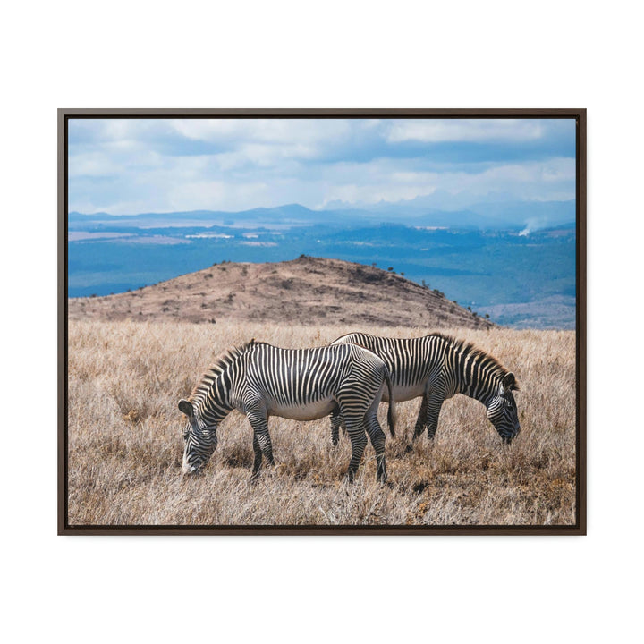 Zebra-Striped Expanse - Canvas With Frame