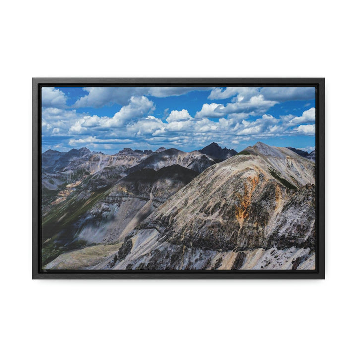 Imogene Pass From the Air - Canvas with Frame