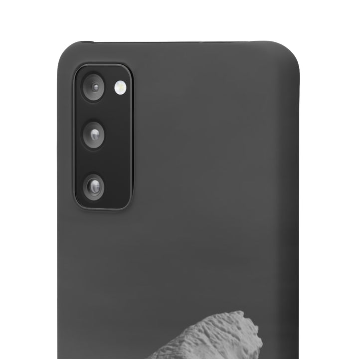 The Angles of an Iceberg in Black and White - Phone Case