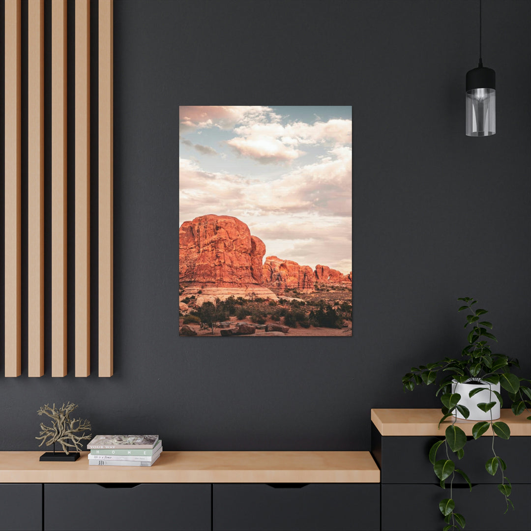 A Desert Sunset - Canvas