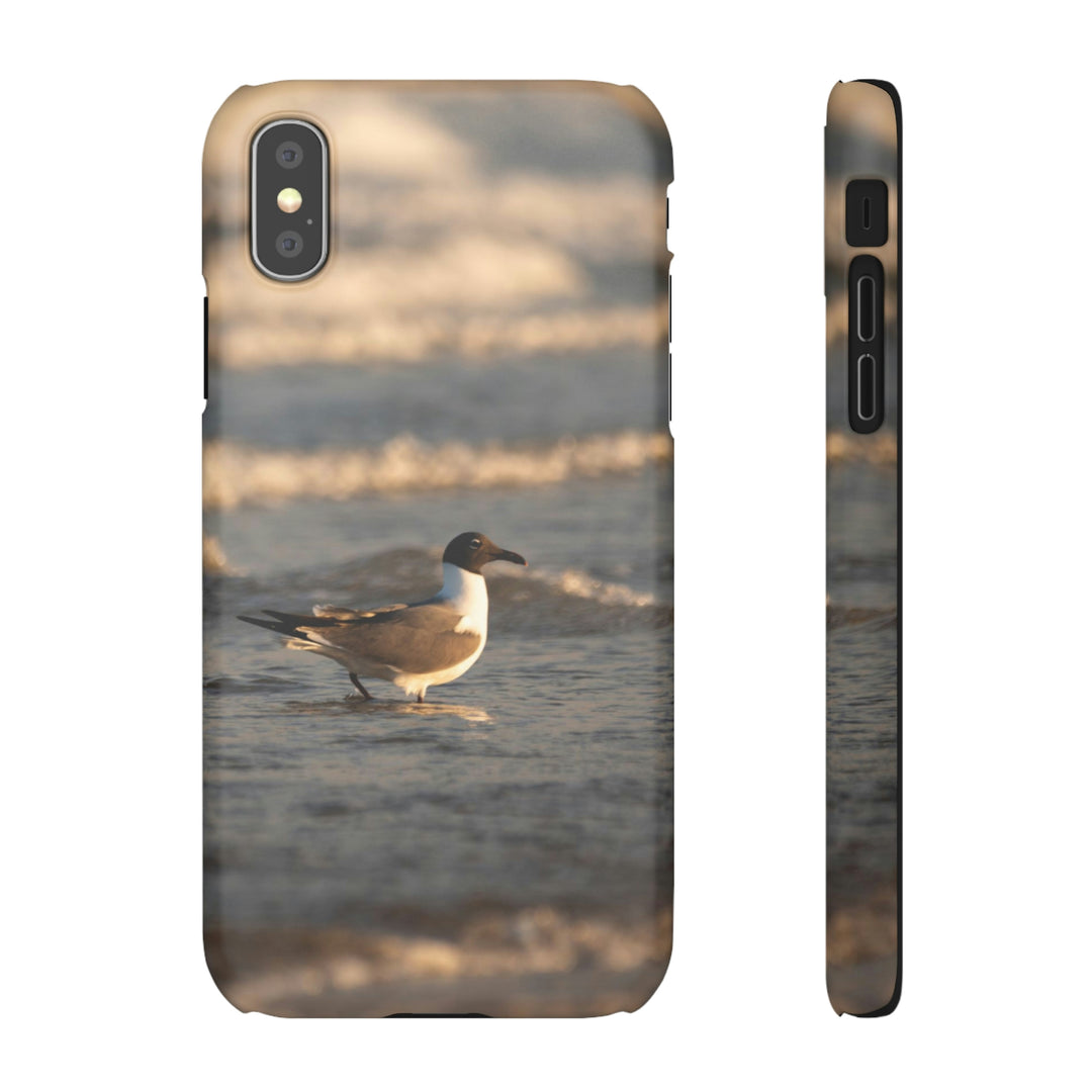 Laughing Gull in the Surf - Phone Case