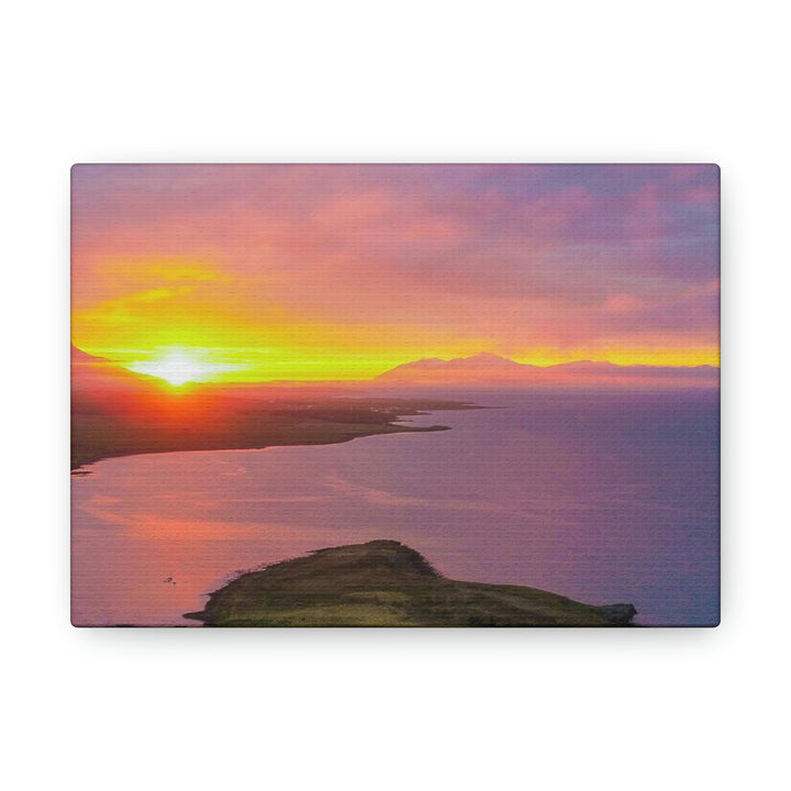 Sunset Over the Fjord Part 1 - Canvas