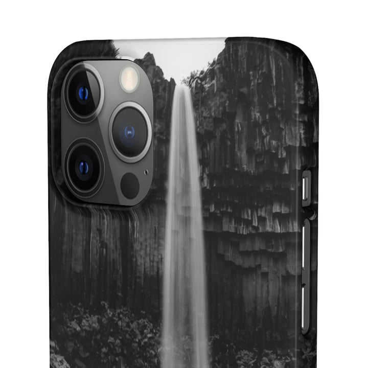 Svartifoss in Black and White - Phone Case