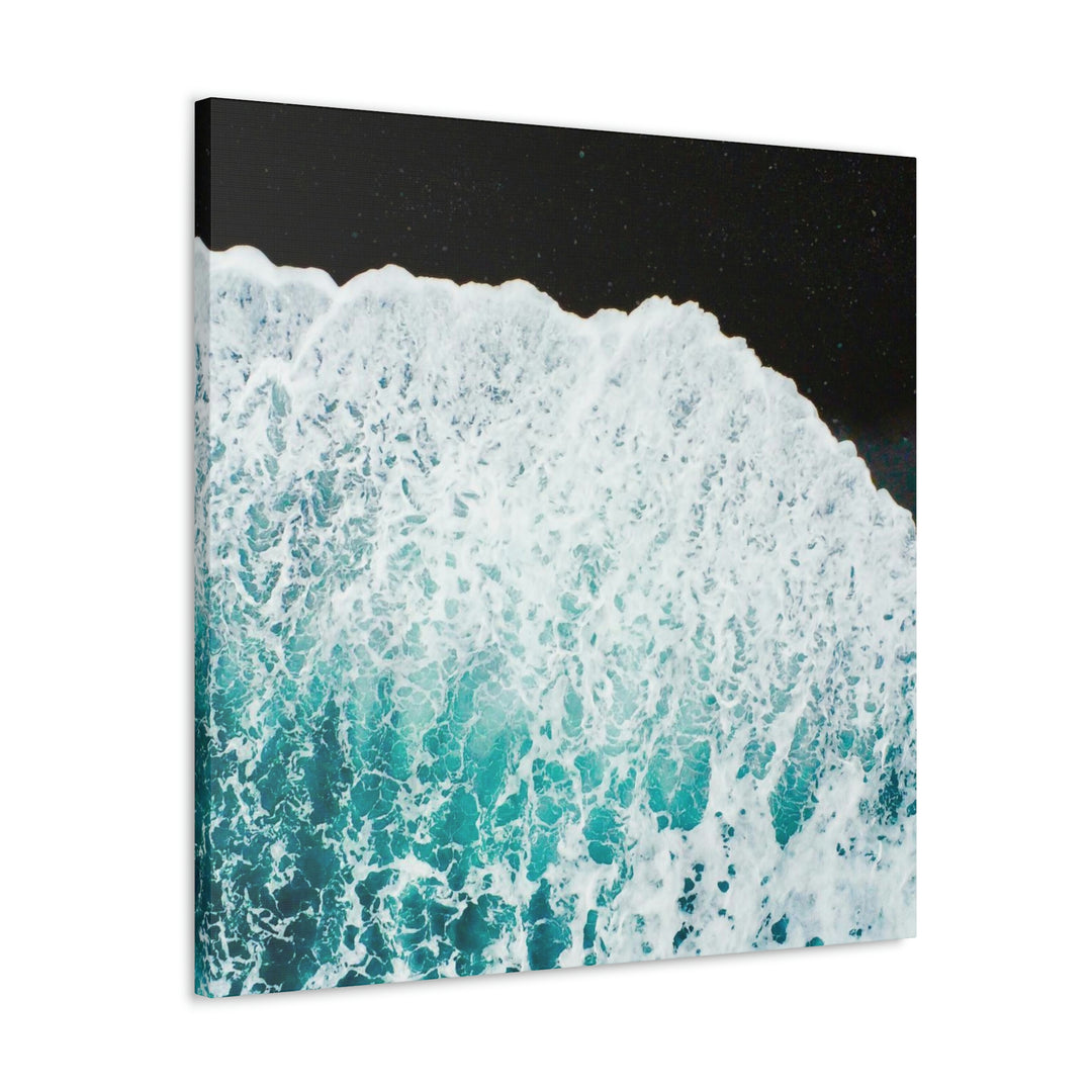 A Wave on Volcanic Sand - Canvas