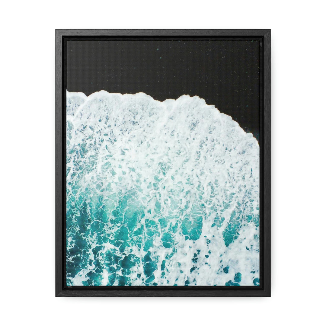 A Wave on Volcanic Sand - Canvas with Frame