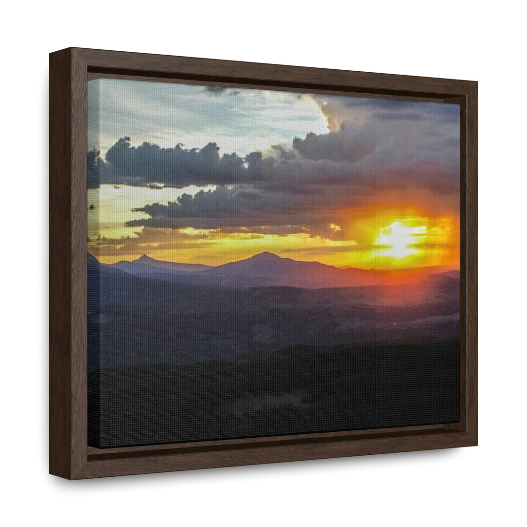 Rainy Sunset - Canvas with Frame