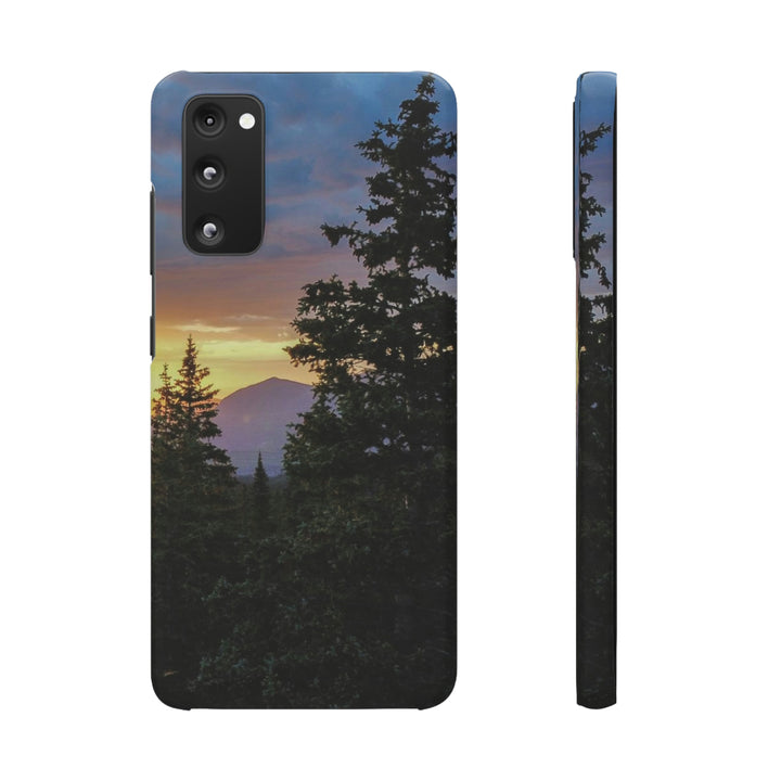 Rainy Sunset Through the Trees - Phone Case