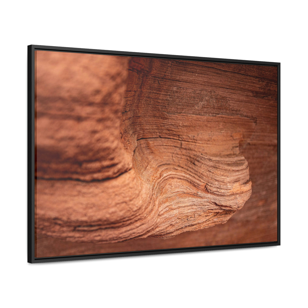 Sedimentary Rock Curves - Canvas with Frame