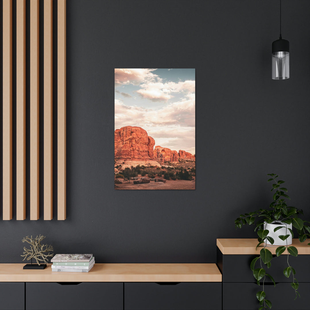 A Desert Sunset - Canvas