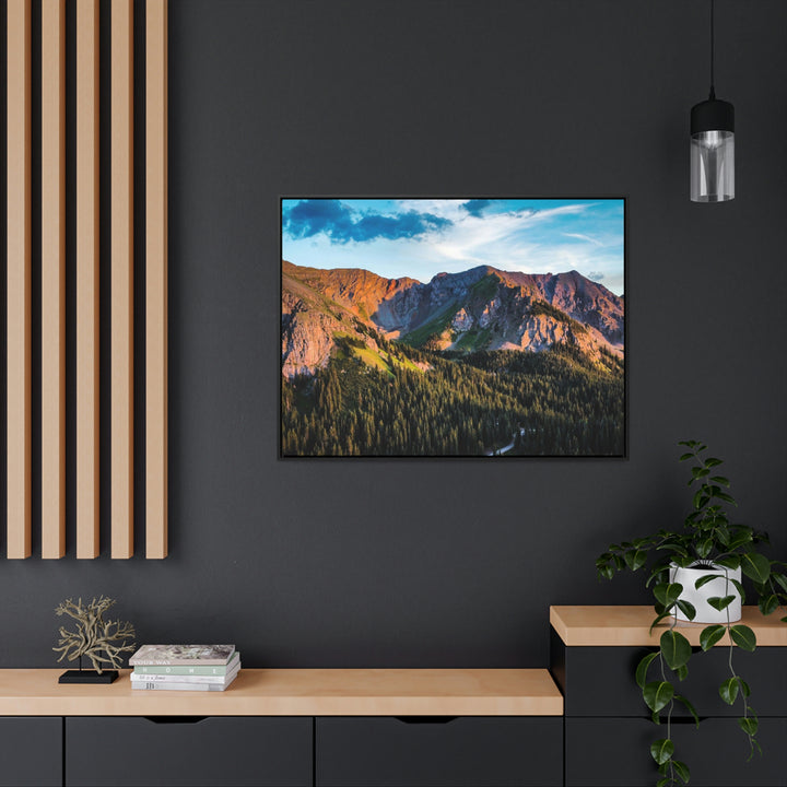 Fading Mountain Light - Canvas with Frame