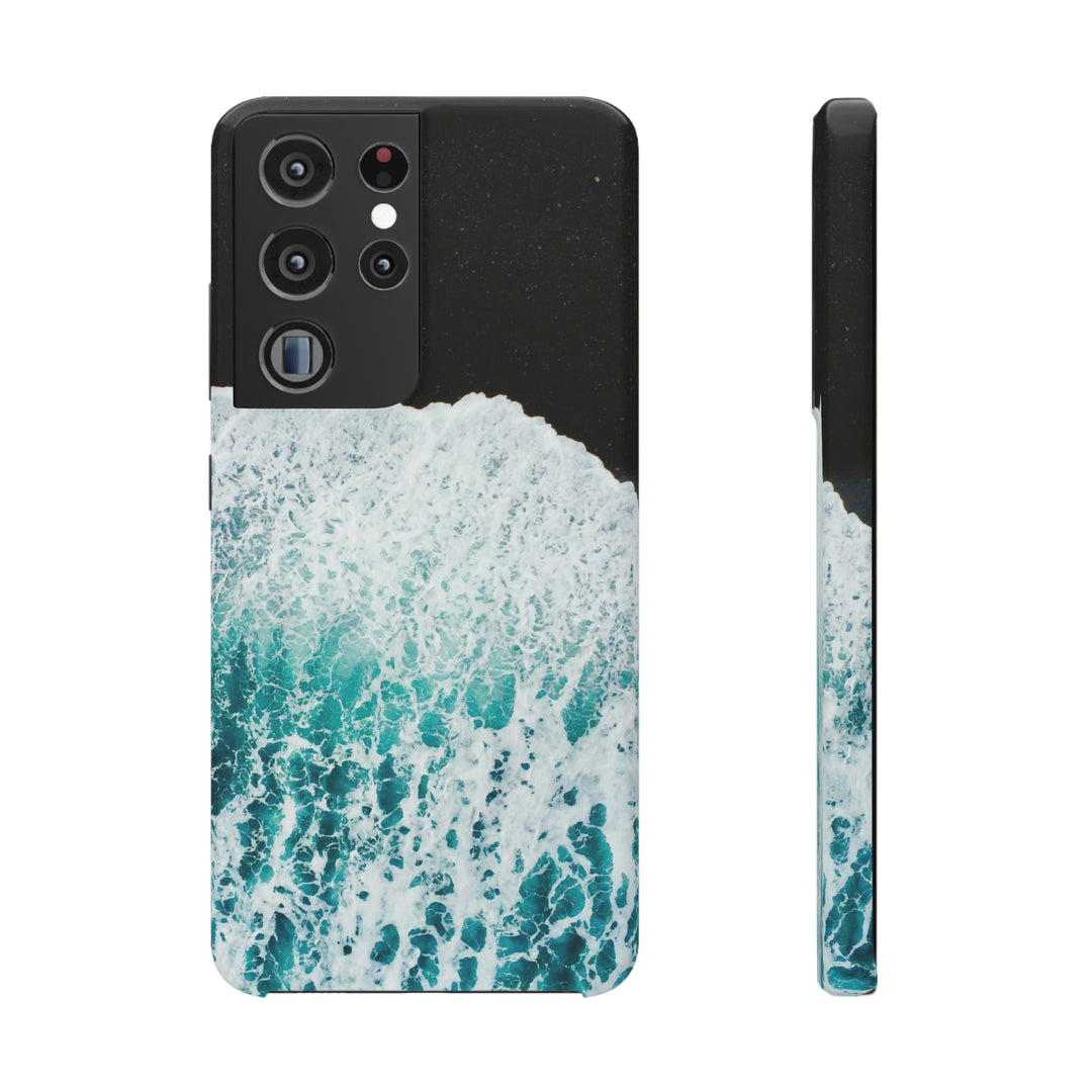 A Wave on Volcanic Sand - Phone Case