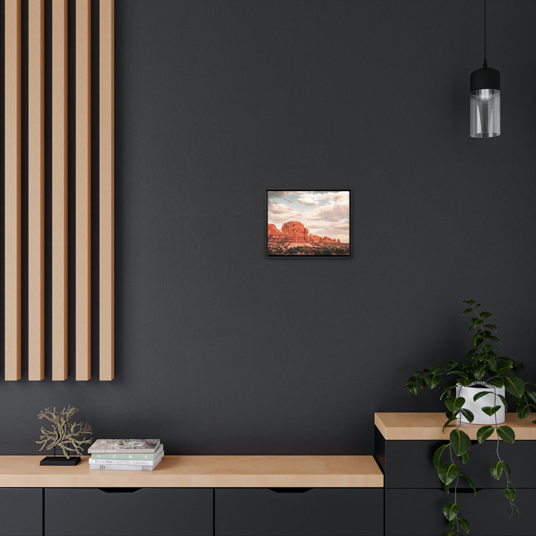 A Desert Sunset - Canvas with Frame