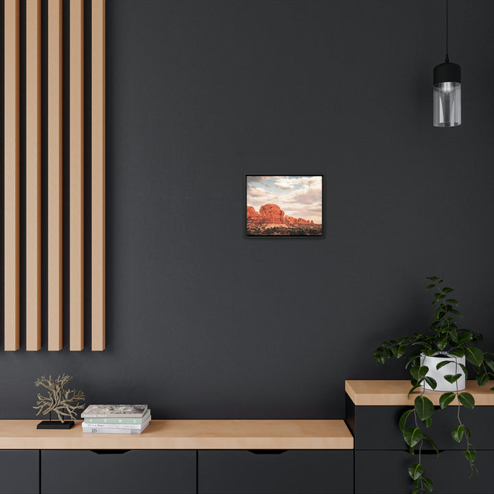 A Desert Sunset - Canvas with Frame