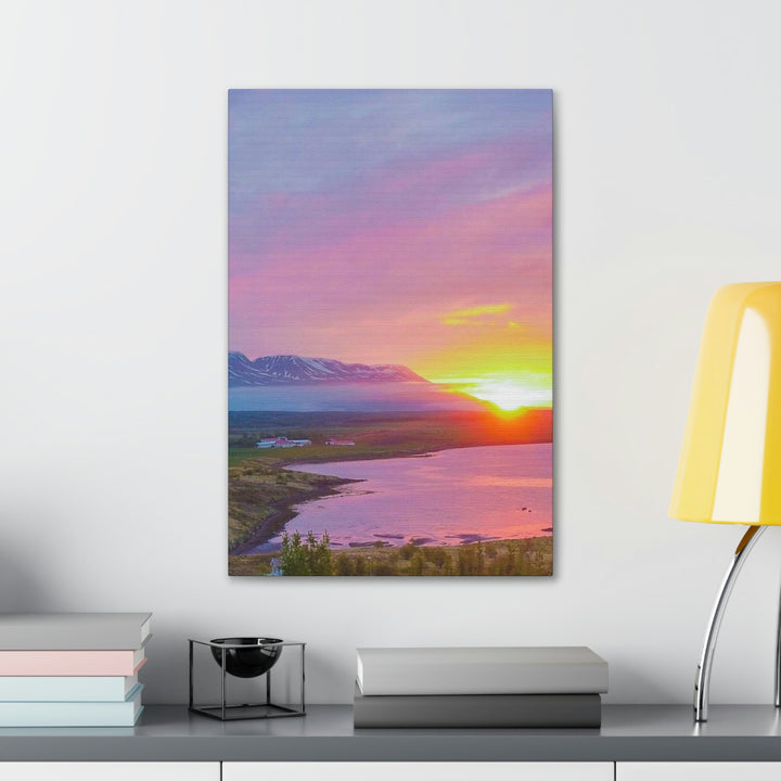 Sunset Over the Fjord Part 2 - Canvas