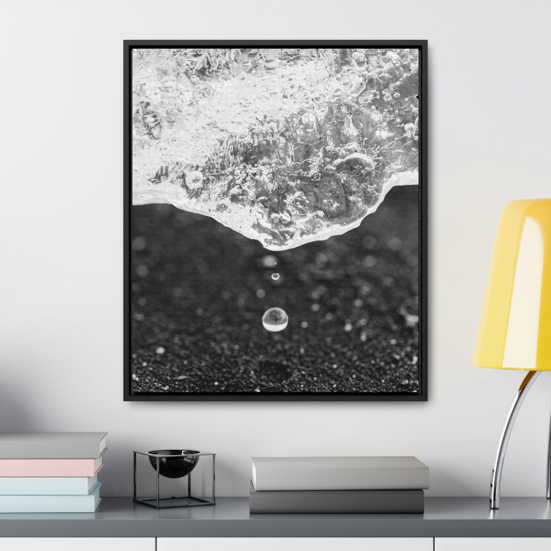 Suspended Droplet - Canvas with Frame