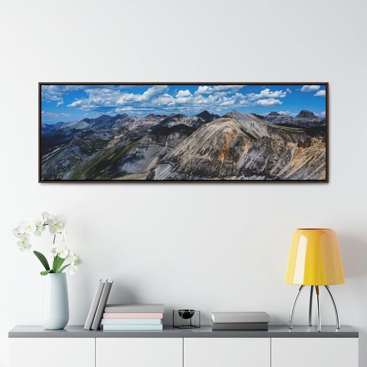 Imogene Pass From the Air - Canvas with Frame