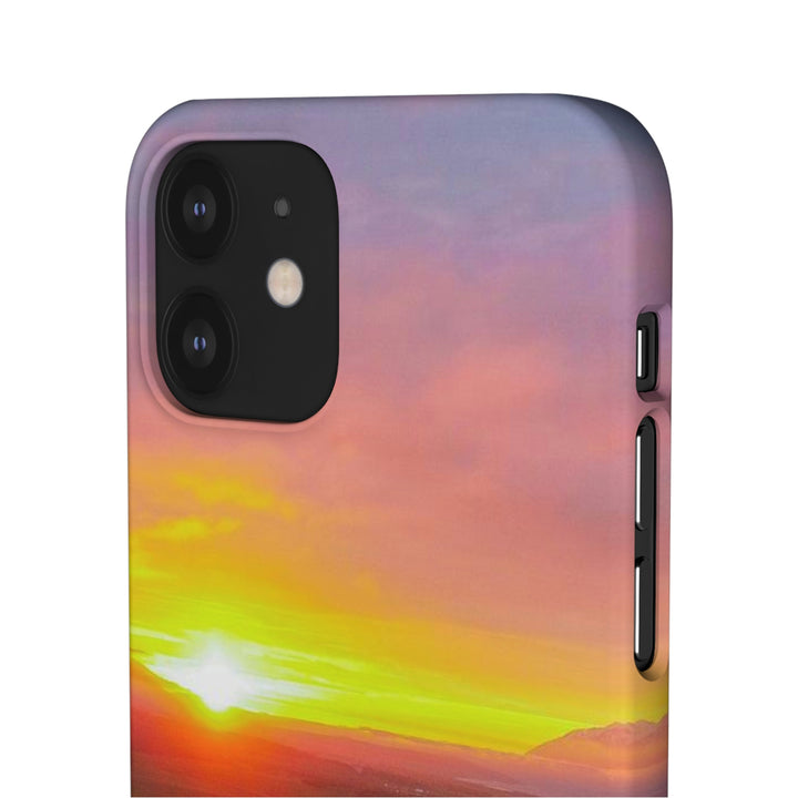 Sunset Over the Fjord Part 1 - Phone Case