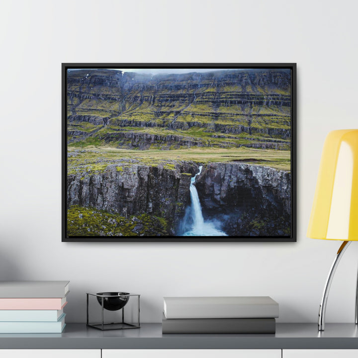 A Remote Waterfall - Canvas with Frame