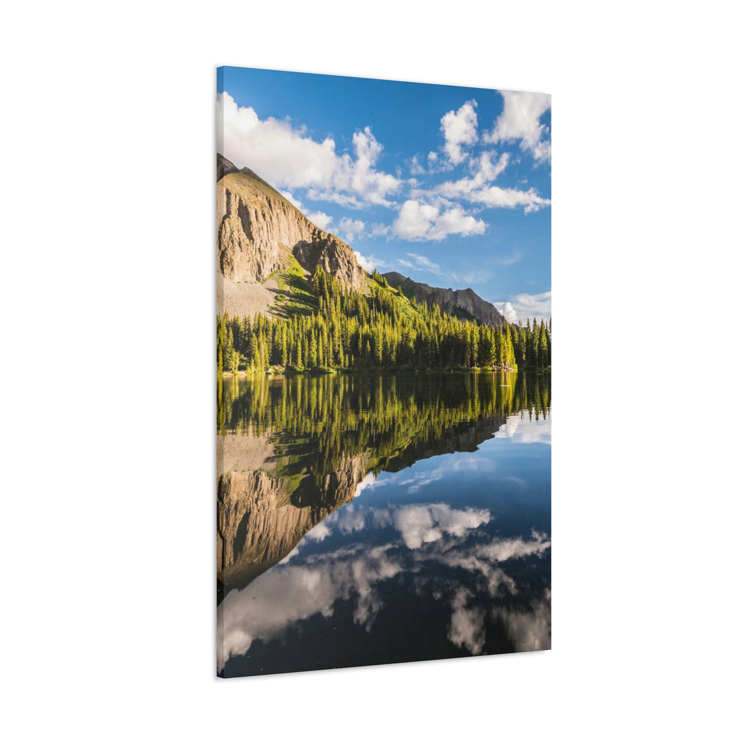 Mountain Scene Reflected - Canvas