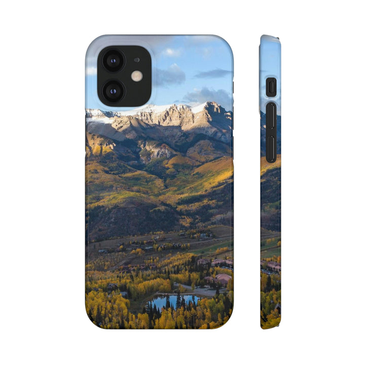 Glowing Mountainside - Phone Case