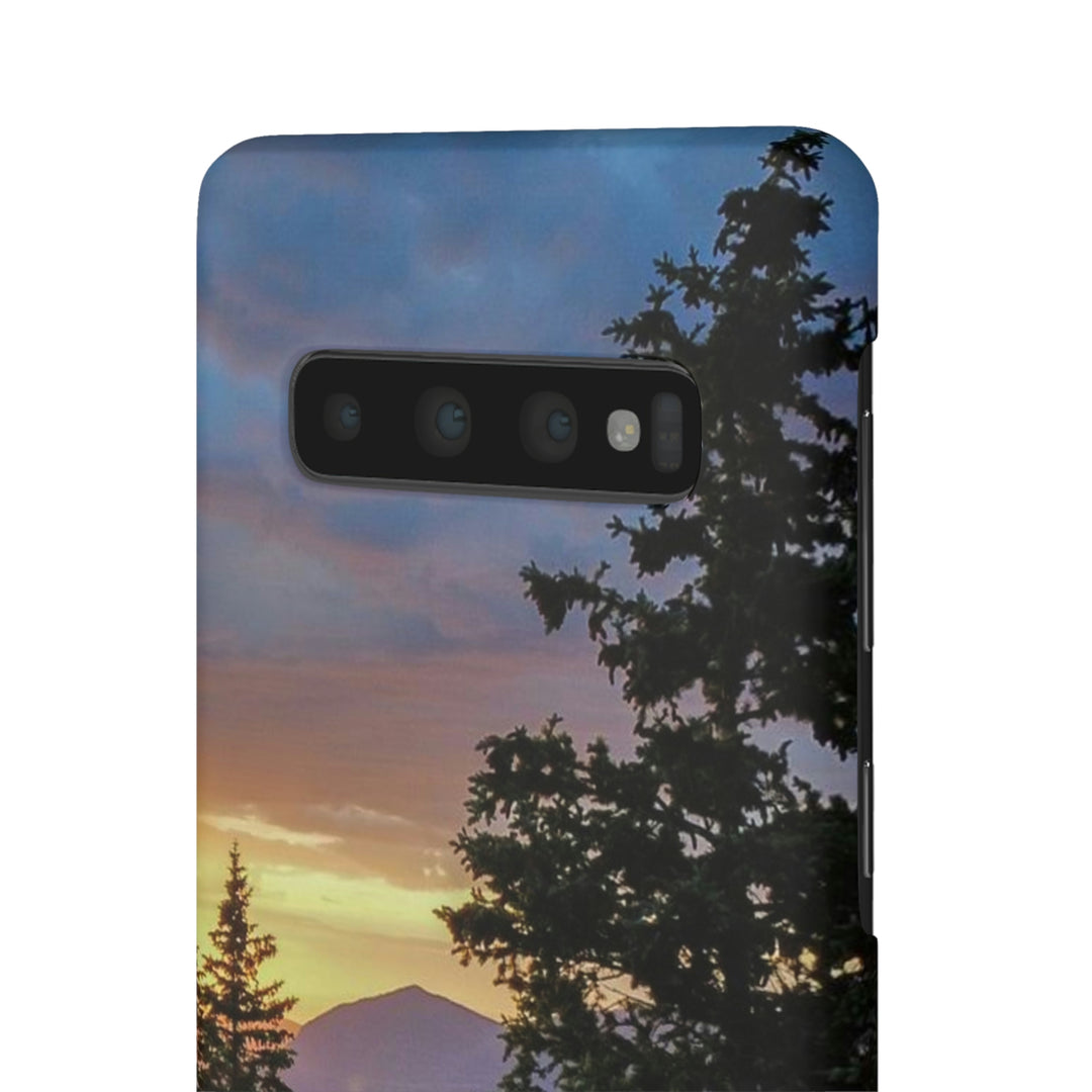 Rainy Sunset Through the Trees - Phone Case