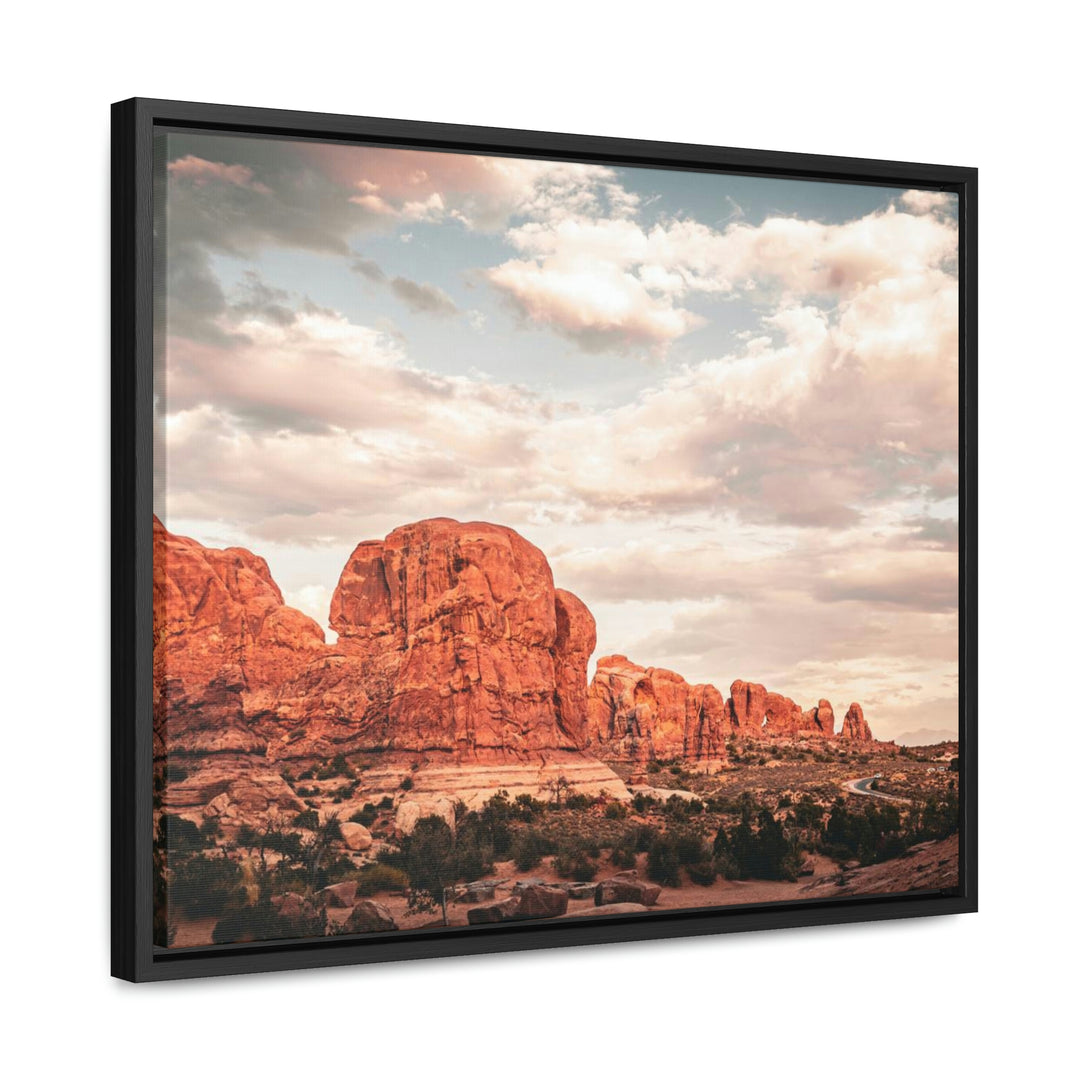 A Desert Sunset - Canvas with Frame