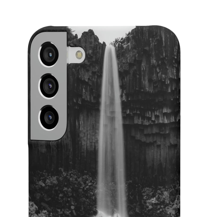 Svartifoss in Black and White - Phone Case