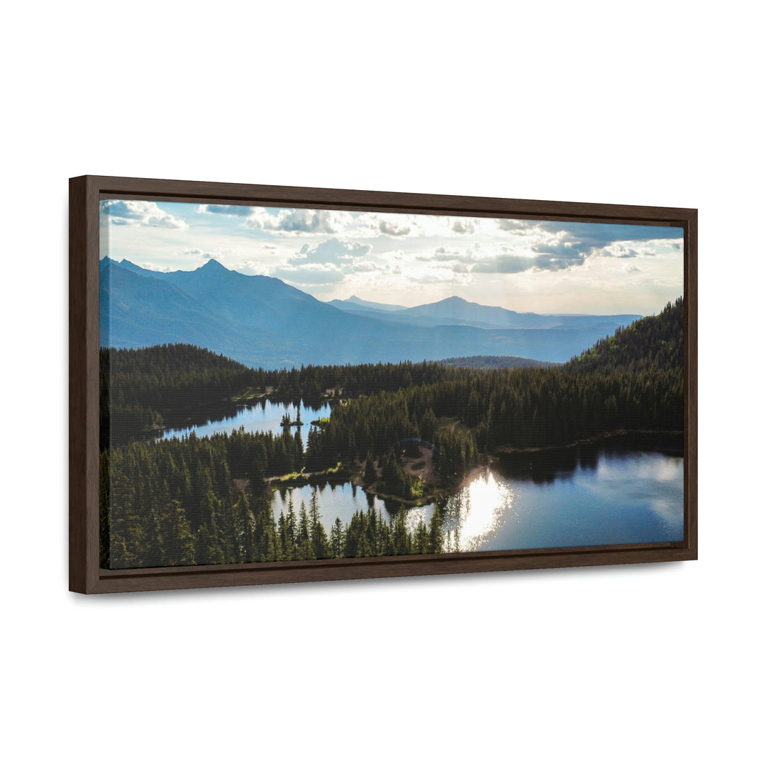 Cool Mountain Lakes - Canvas with Frame