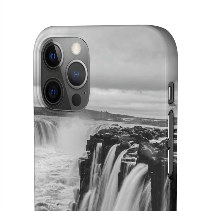 Selfoss in Black and White - Phone Case