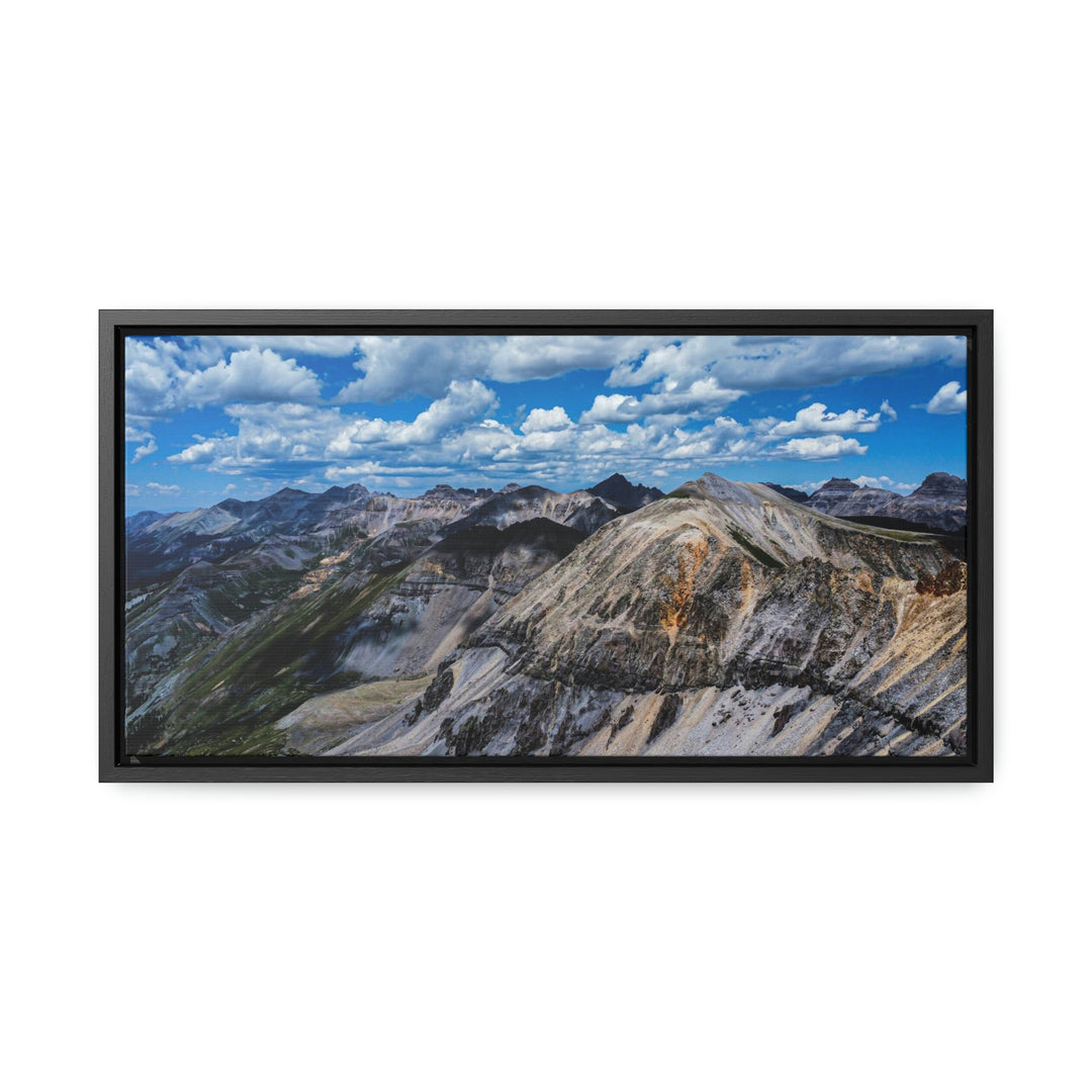 Imogene Pass From the Air - Canvas with Frame