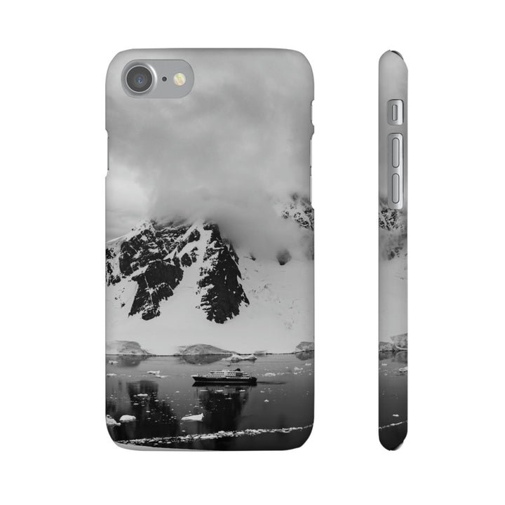 Peaceful Anchoring in Black and White - Phone Case