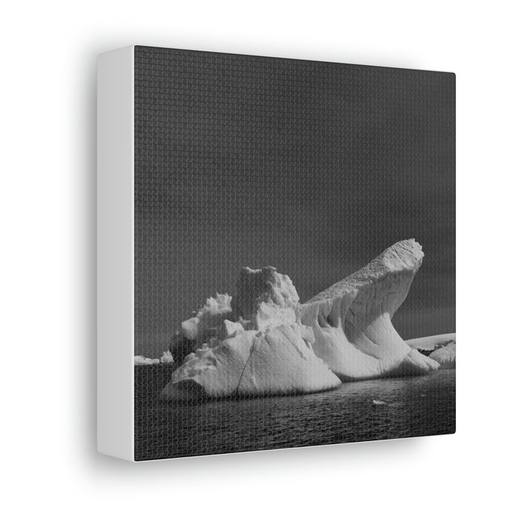 The Angles of an Iceberg in Black and White - Canvas