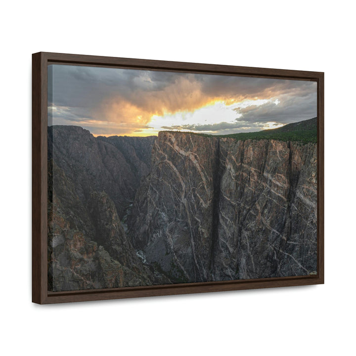 Painted Wall at Sunset Part 1 - Canvas with Frame