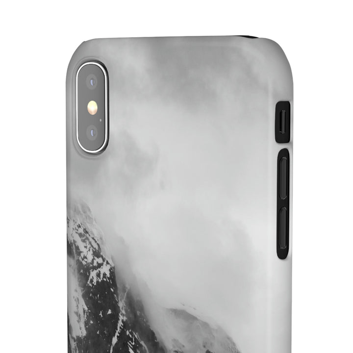 The Mist Descends in Black and White - Phone Case