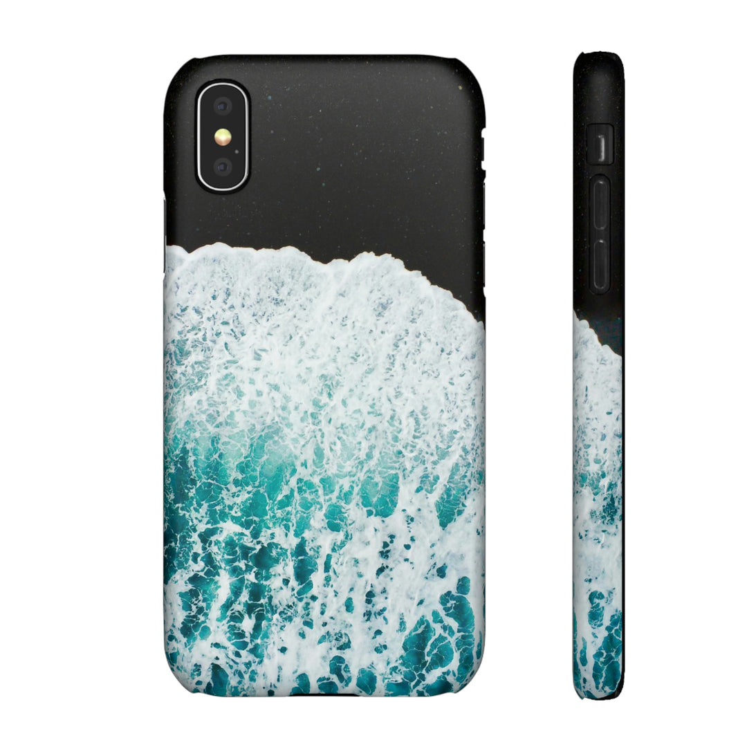 A Wave on Volcanic Sand - Phone Case