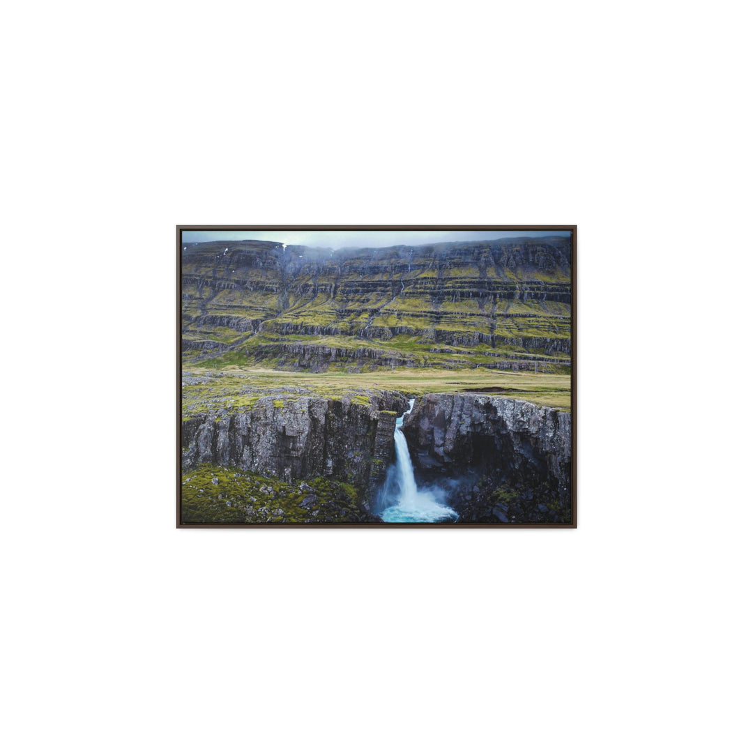 A Remote Waterfall - Canvas with Frame