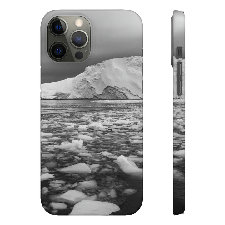 Lane of Ice In Black and White - Phone Case