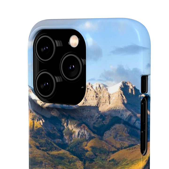 Glowing Mountainside - Phone Case