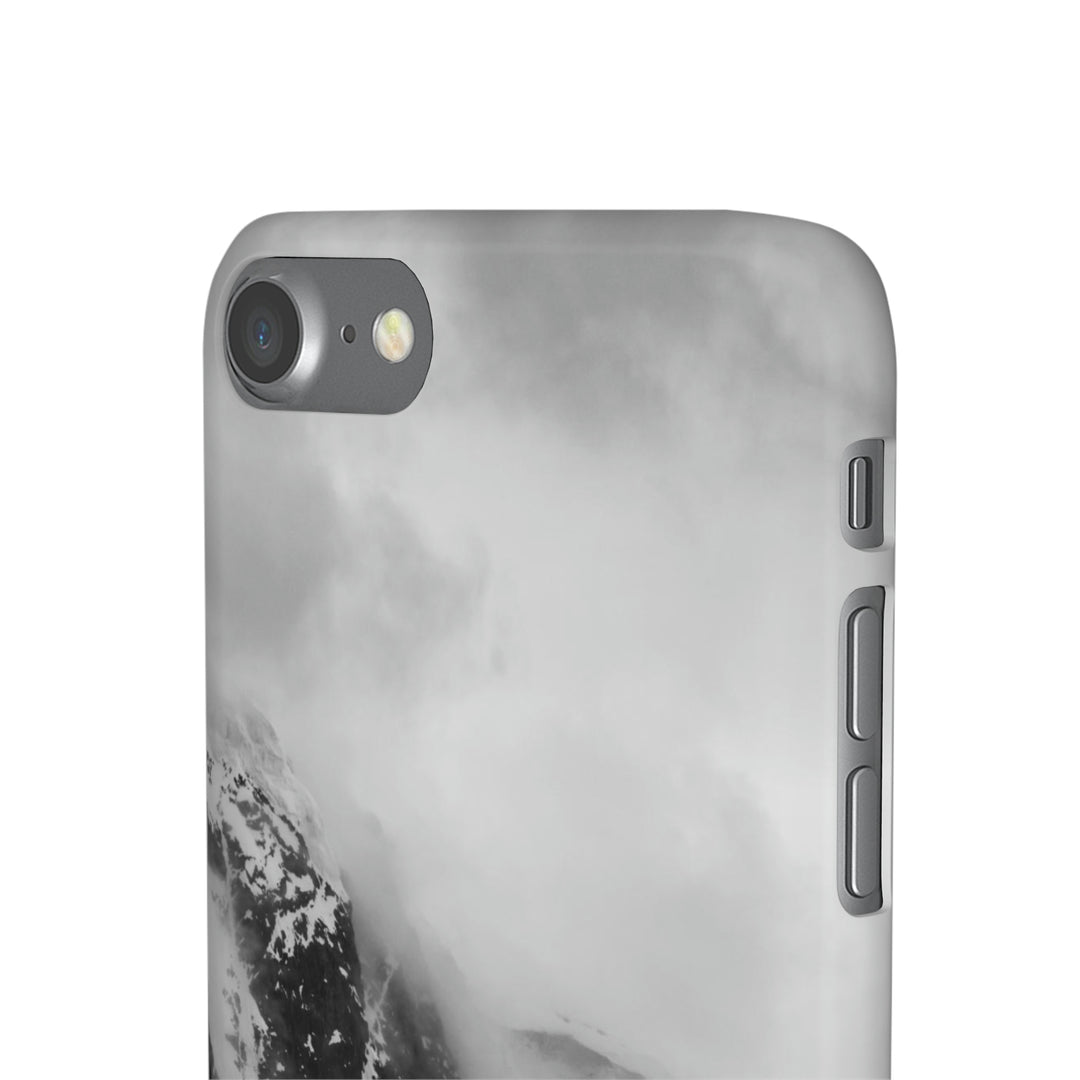 The Mist Descends in Black and White - Phone Case