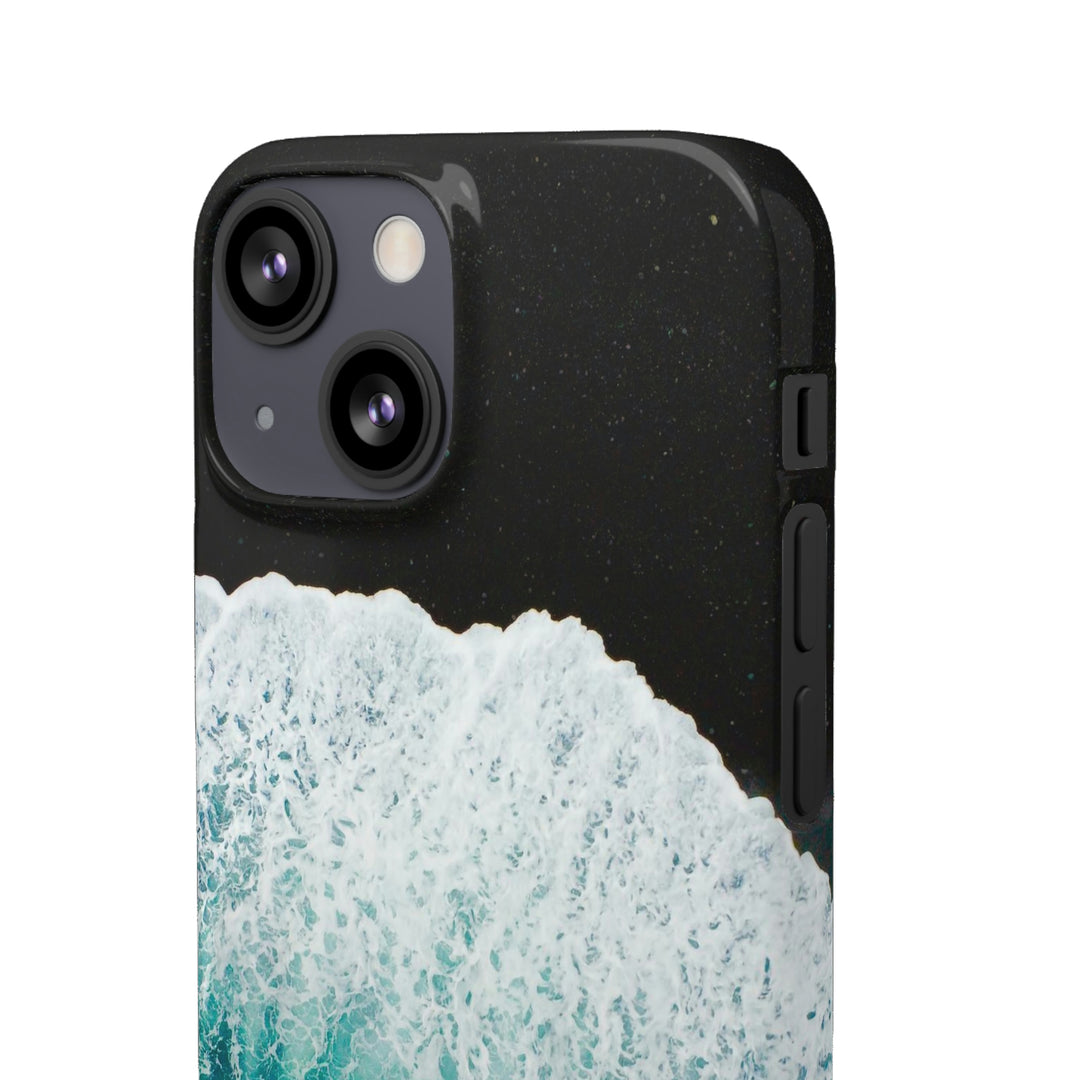 A Wave on Volcanic Sand - Phone Case